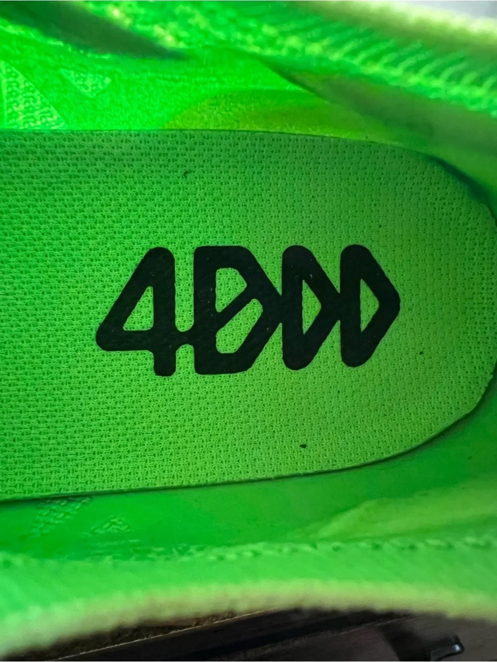 adidas Neon Green 4DFWD Running Sneakers with Pink Accents